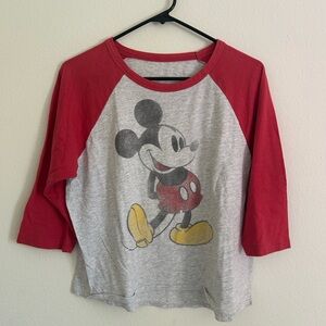 Disney Mickey Mouse 3/4 Sleeve